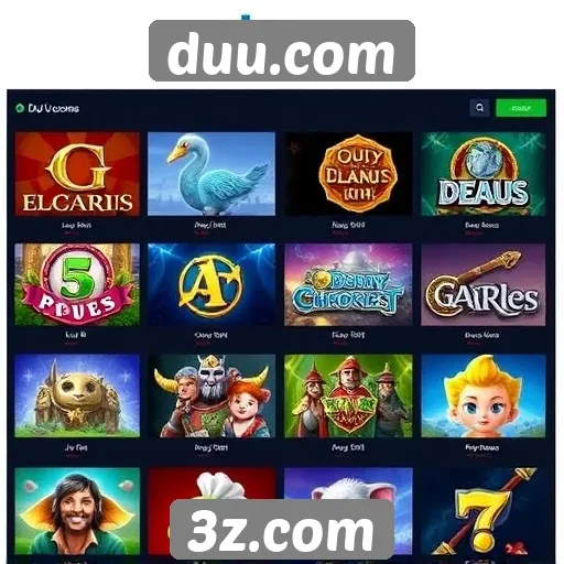 Plataforma duu.com oferece variedade de jogos online
